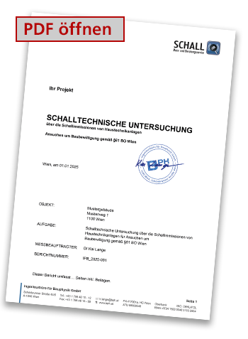 Schalltechnische Untersuchung